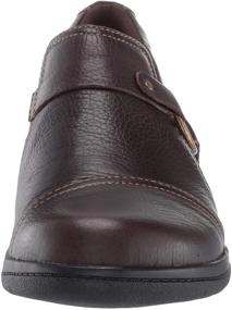 img 3 attached to 🥿 CLARKS Womens Cheyn Brown Leather Shoes: Stylish and Comfortable Women's Footwear