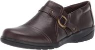 🥿 clarks womens cheyn brown leather shoes: stylish and comfortable women's footwear logo