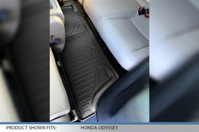 img 3 attached to 🔝 Premium MAXLINER Floor Mats for 2018-2022 Honda Odyssey - Black 3rd Row Liner