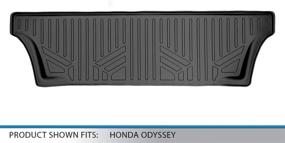 img 2 attached to 🔝 Premium MAXLINER Floor Mats for 2018-2022 Honda Odyssey - Black 3rd Row Liner