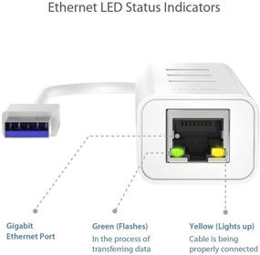 img 3 attached to 🔌 Адаптер TP-Link USB 3.0 в Ethernet: Портативный 3-портовый USB хаб с Gigabit RJ45 Ethernet - Поддерживает Win 7/8/8.1/10, Mac OS X, Linux, Chrome OS