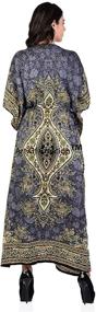 img 3 attached to 👗 Women's Printed Kaftan Cover Up - Your Perfect Clothing Accessory