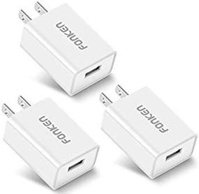 img 2 attached to [3-Pack] FONKEN Quick Charge 3.0 USB Wall Charger - Fast Charger Plug for Samsung Galaxy S7 S6, LG G5 V10, HTC10 - White