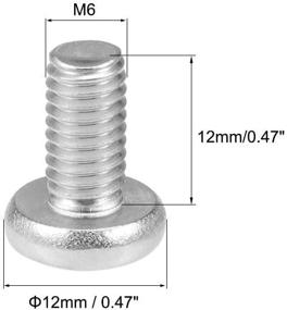 img 1 attached to Uxcell M6X12Mm Phillips Stainless Fasteners