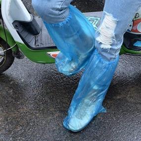 img 3 attached to HUABEI Disposable Waterproof Anti Slip Overshoe Occupational Health & Safety Products