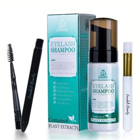 img 4 attached to 👁️ Forabeli Eyelash Extension Shampoo 50ml + Brush & Wand - Eyelid Foaming Cleanser with Nourishing Formula - Lash Shampoo Wash, Paraben & Sulfate Free - Safe Makeup & Mascara Remover, Suitable for Professional & Personal Use