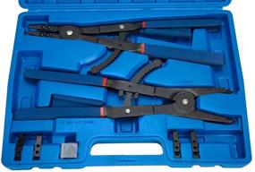 img 2 attached to 8MILELAKE 16 Inches Heavy Duty Snap-Ring Pliers - External & Internal, Straight & Angled Tips