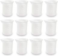 coopay set of 12 nonstick silicone mixing cups - 100 ml measuring cups for diy resin, glue, and handmade crafts logo