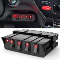 🚗 nilight 4 gang rocker switch box: ultimate 12v/24v 20a toggle switch panel for automotive, rvs, boats - 2 year warranty logo