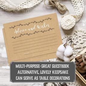 img 1 attached to 🎉 Versatile Set of 50 Advice and Wishes Cards for Special Occasions - Ideal for Weddings, Baby Showers, Graduations, Retirements, Anniversaries, and More!