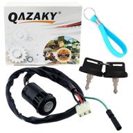 🔑 qazaky atv ignition key switch compatible with trx200/trx200d 1991-1997, trx250 1997-2001, trx250ex 2001-2008, trx250te/trx250tm 2002-2017, trx250x/trx400ex fourtrax recon sportrax 200 250 400 trx logo