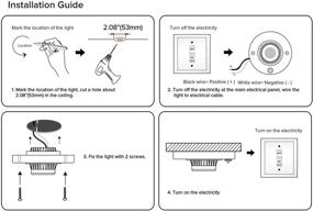 img 1 attached to 💡 Dream Lighting 12V LED Metal Gimbal Ceiling Downlight - Coated, Retrofit, Rotatable Spot Light Fixture for Cabinets & Walls with Switch