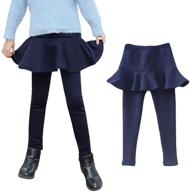 👧 ehdching winter girls' leggings pantskirt for little ones logo