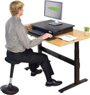 🪑 wobble stool standing desk balance chair: ergonomic adjustable height swivel perch for active sitting, adults & kids логотип