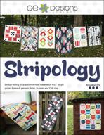 📚 g.e. designs stripology softcover quilt pattern book with strips logo