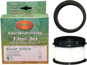 img 1 attached to 🧹 EnviroCare Replacement Vacuum Cleaner Filter Set for Bissell 9/10/12 - HEPA Pleated Micro Inner & Outer Foam Filters (2 Sets)