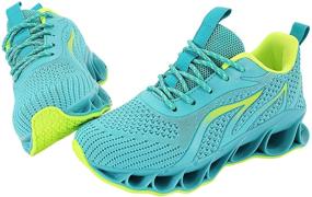 img 4 attached to 👟 Comfortable and Breathable UMIYE Sneakers: Non Slip Athletic Shoes for Boys