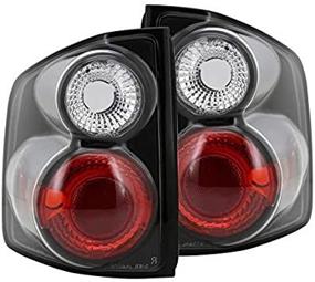 img 3 attached to 🚗 Фонарные задние светильники Spec-D Tuning черного корпуса с прозрачными линзами для Chevy S10 GMC Sonoma Isuzu Hombre 1994-2004 - комплект левого+правого заднего фонаря