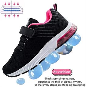 img 1 attached to 👟 JABASIC Lightweight Cushion Athletic Sneakers: Comfortable Girls' Shoes for Active Sports