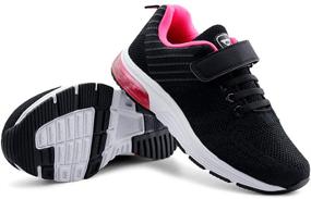 img 4 attached to 👟 JABASIC Lightweight Cushion Athletic Sneakers: Comfortable Girls' Shoes for Active Sports