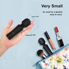 img 3 attached to Ultimate Mini Wand Massager: High-Powered Handheld Personal Massager for Targeted Muscle Relief, 10 Vibration Modes & Waterproof Design - Perfect for Sports Recovery and Muscle Aches