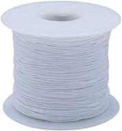 🧵 medium elastic cord, 100 yards - white logo