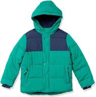 high-quality heavy weight hooded puffer jackets & coats for boys by amazon essentials logo