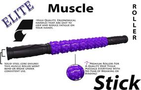 img 3 attached to 💪 Experience Ultimate Muscle Relief with Fitness Answered Muscle Stick Elite Hard Massage Roller in Purple