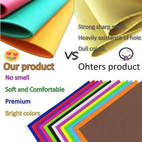 img 3 attached to 🎨 MEARCOOH 104 Pack Foam Sheets Craft Set - Ideal for Preschoolers, Classroom Projects, Scrapbooking, and DIY Handcrafts