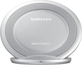 img 3 attached to 🔋 Элегантная серебристая беспроводная зарядка Samsung Qi Certified Fast Charge + Подставка: Беспрепятственная беспроводная зарядка для вашего смартфона