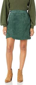 img 2 attached to BLANKNYC Womens Read Suede Skirt Women's Clothing