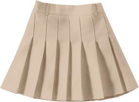 img 3 attached to Waisted Pleated Skater Tennis Uniform Girls' Clothing and Skirts & Skorts