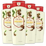 🧴 old spice body wash for men, 16 fl oz (pack of 4) - moisturizing shea butter scent and benefits logo