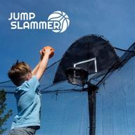 🏀 trampoline basketball with lifetime warranty logo