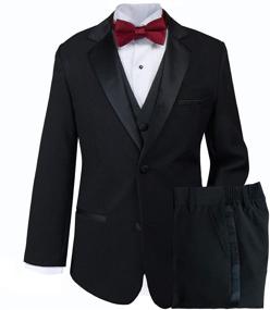 img 4 attached to 👔 Modern Fit Tuxedo for Big Boys - Spring Notion, No Tail