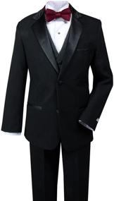 img 3 attached to 👔 Modern Fit Tuxedo for Big Boys - Spring Notion, No Tail