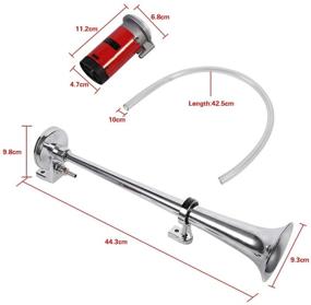 img 3 attached to Qiilu Loud 150DB Compressor Kit Single Horn Car