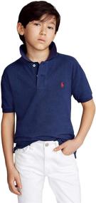 img 3 attached to 👕 Premium Polo Ralph Lauren Boys Classic Fit Mesh Polo Shirt for Effortless Style