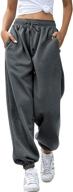 women's sweatpants with pockets - vinmen cinch bottoms logo