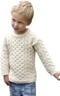 🧥 authentic aran crafts sweater in natural - perfect for kids (size nat 6) - boys' clothing logo