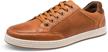 jousen leather classic casual oxford men's shoes and fashion sneakers logo
