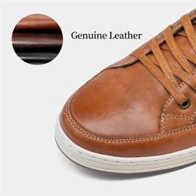 img 2 attached to JOUSEN Leather Classic Casual Oxford Men's Shoes and Fashion Sneakers