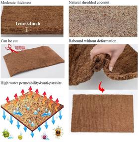 img 1 attached to Versatile Hamiledyi Reptile Carpet Mat: The Ultimate Coconut Fiber Substrate for a Variety of Reptiles - Bearded Dragon, Snake, Gecko, Turtle, Chameleon, and Iguana