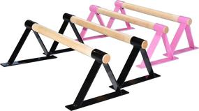 img 1 attached to Parallettes Gymnastics Bars Black Length