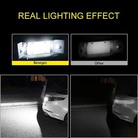 img 1 attached to 🔦 Beneges 2 Pcs Error Free Xenon White LED License Plate Light - Compatible with Nissan Armada, Rogue, Juke, NV200, Versa, Infiniti Q50 (2011-2019 Models)