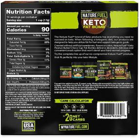 img 3 attached to Gluten Free Nature Fuel Keto Fat Bomb with Coconut Oil MCTs - Peanut Butter Cup - 14 Count