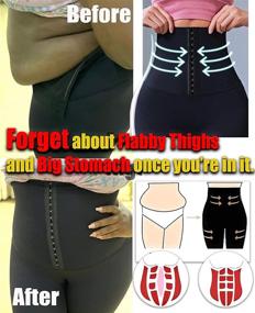 img 3 attached to 👖 CROSS1946 Waist Trainer Leggings: High Waist Cincher Pants for Women - Tummy Control, Butt Lift, and Body Shaping - A Comprehensive Review