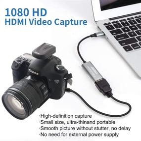 img 1 attached to 📹 4K HDMI к 1080P USB C видеозахватная карта с адаптером USB C - идеально подходит для игр, стриминга и записи ТВ на Windows, Mac OS - совместима с PS4, Switch, Xbox.