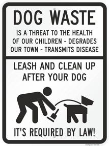 img 4 attached to Dog Waste Leash And Clean Up After Your Dog Sign