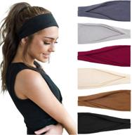 💁 stay stylish and sweat-free with huachi women's headbands - perfect workout and yoga hair accessories logo